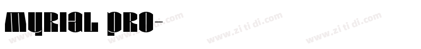 myrial pro字体转换